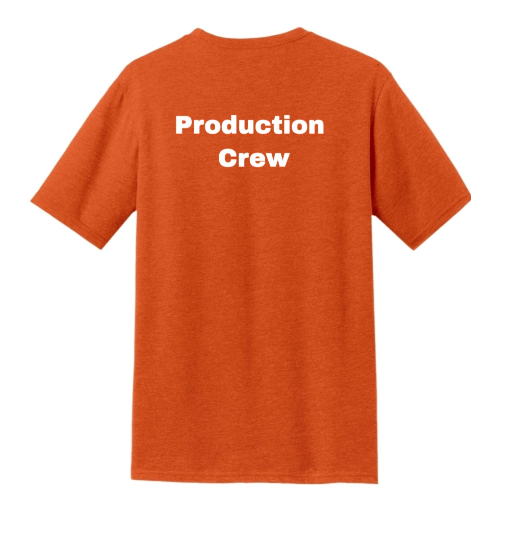 T-Shirt with Production Crew on the Back